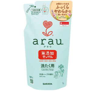 Arau Šķidrums apģērbu mazgāšanai ar ģerānijas aromātu, pildviela 1000ml