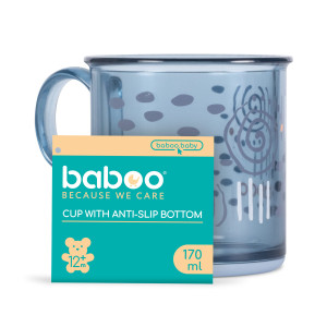 Baboo Krūzīte ar neslīdošu pamatni 170ml