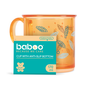 Baboo Krūzīte ar neslīdošu pamatni 170ml