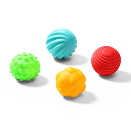 BabyOno 1529 Sensoro bumbiņu komplekts 4gab BabyOno 1529 Sensoro bumbiņu komplekts 4gab