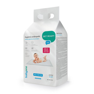 BabyOno 513/22 Vienreizējās lietošanas paladziņi 22 gab. 40x60cm