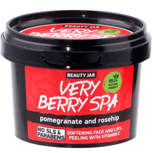 Beauty Jar ''Very berry" spa mīkstinošs pīlings sejai un lūpām ar C vitamīnu 120g