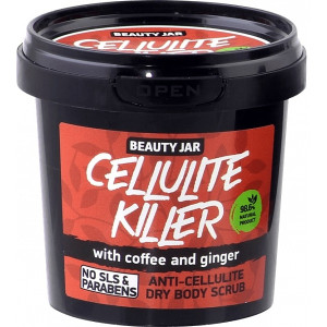 Beauty Jar CELLULITE KILLER - pretcelulīta ķermeņa sausais skrubis 150g