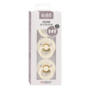 Bibs Try-it komplekts ar 3 knupīšiem, 0-6 mēneši 