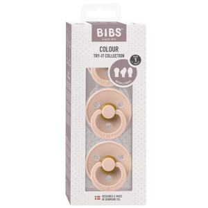 Bibs Try-it komplekts ar 3 knupīšiem, 0-6 mēneši