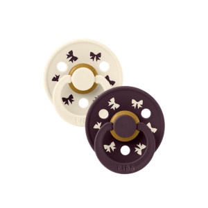 BIBS Retro Colour Māneklis no dabiskā kaučuka 0-6m 2gab