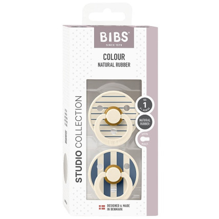 BIBS Studio Colour Māneklis no dabiskā kaučuka 0-6m 2gab