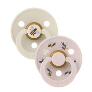 BIBS Urban Garden knupītis no dabīgā kaučuka 0–6 mēn., 2gab
