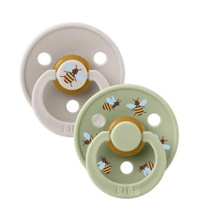 BIBS Urban Garden knupītis no dabīgā kaučuka 6–18 mēn., 2gab