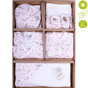 Bio Baby Organiskas kokvilnas jaundzimušo apģērbu komplekts