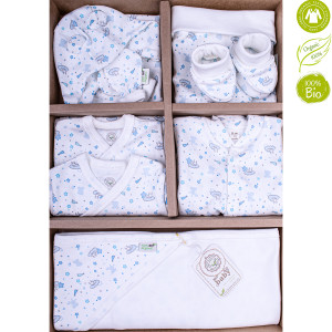 Bio Baby Organiskas kokvilnas jaundzimušo apģērbu komplekts