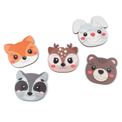 Boobo Toys Face-mix koka pužļu komplekts 5gab 