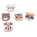 Boobo Toys Face-mix koka pužļu komplekts 5gab 