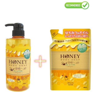 Daiichi Honey Oil Dušas želeja 500ml + pildviela 400ml