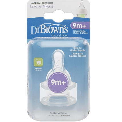 Dr.Browns 313 Silikona barošanas pudeļu knupīši 9m+