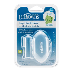 Dr.Browns HG010 Silikona uzpirkstenis zobiņu tīrīšanai