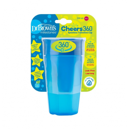 Dr.Browns TC01040 Krūzīte ar vāciņu 300 ml., 12m+