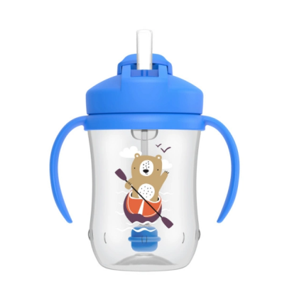 Dr.Browns TC91012 Mācību krūzīte ar salmiņu un atsvaru Dr.Browns TC91012 Mācību krūzīte ar salmiņu un atsvaru