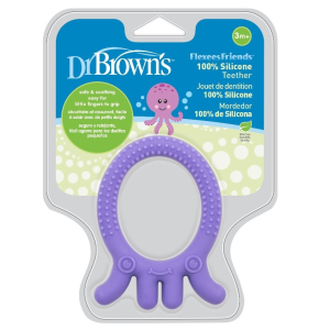 Dr.Browns TE006 Elastīgs silikona zobu masētājs - astoņkājis
