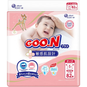Autiņbiksītes jutīgai ādai Goo.N S 4-8 kg 82gab