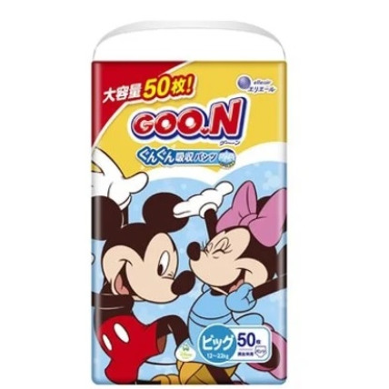 Goo.N Plus Disney Autiņbikses-biksītes PBL 12-22kg 50gab Goo.N Plus Disney Autiņbikses-biksītes PBL 12-22kg 50gab