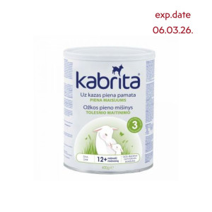 Kabrita 3 400g piena dzēriens uz kazas piena pamata komfortablai gremošanai bērniem no 12 mēnešu vecumam