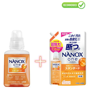 Lion Nanox One Mazgāšanas gels pret noturīgiem traipiem 380g + pildviela 1160g