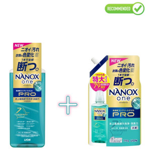 Lion Nanox One Pro Gels veļas mazgāšanai 640g + pildviela 790g