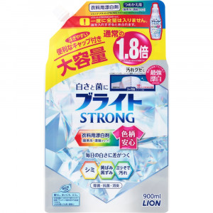 Lion ''Bright Strong" skābekļa balinātājs ar antibakteriālu iedarbību, pildviela 900ml
