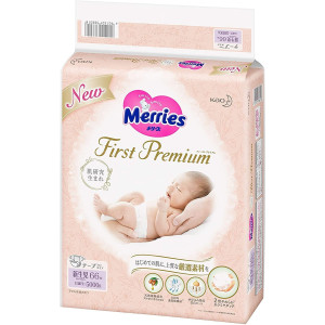 Merries First Premium Autiņbiksītes NB 0-5kg 66gab