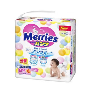 Autiņbiksītes-biksītes Merries PM 6-11kg 64gab