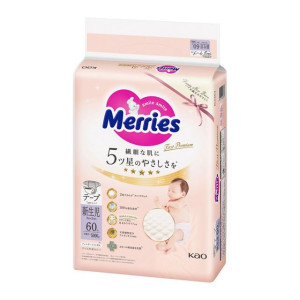 Merries First Premium Autiņbiksītes NB 0-5kg 60gab