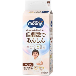 Moony Natural Autiņbiksītes-biksītes PBL 12-22kg 32gab