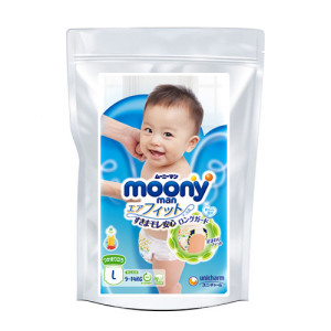Moony Autiņbiksītes-biksītes meitenēm PL 9-14kg, paraugs 3gab