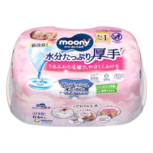 Moony Mitrās salvetes 64gab