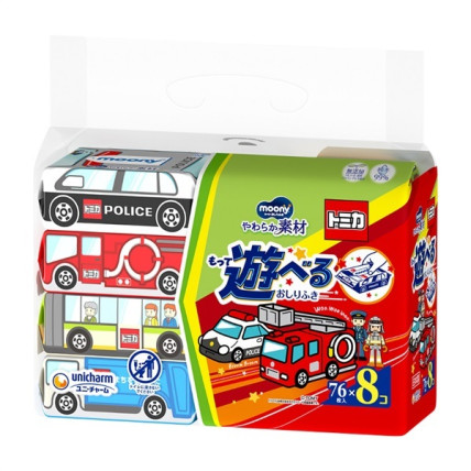 Moony mitrās salvetes 76gab x 8 iepakojumi Moony mitrās salvetes 76gab x 8 iepakojumi