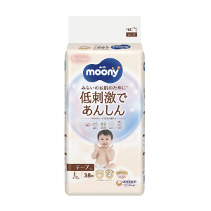 Moony Natural Autiņbiksītes L 9-14kg 38gab