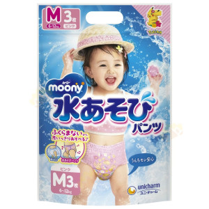 Moony Peldbiksītes meitenēm PM 6-12kg 3gab