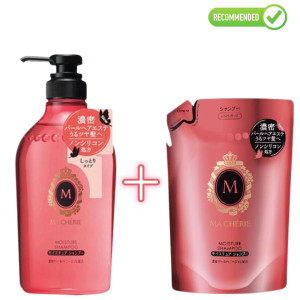 Shiseido MA CHERIE mitrinošs matu šampūns 450ml + pildviela 380ml