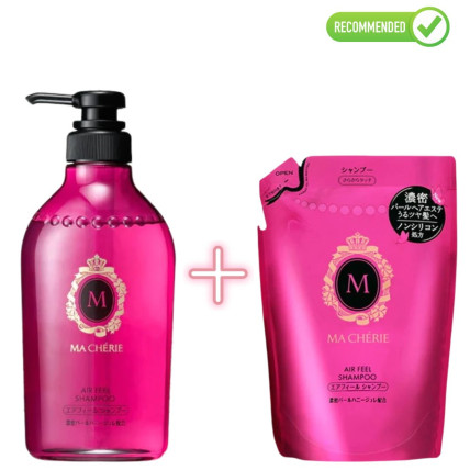 Shiseido MA CHERIE Šampūns matu apjomam 450ml + pildviela 380ml