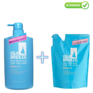 Shiseido Sea Breeze Pretblaugznu šampūns un kondicionieris divi vienā ar mentolu 600ml + pildviela 400ml