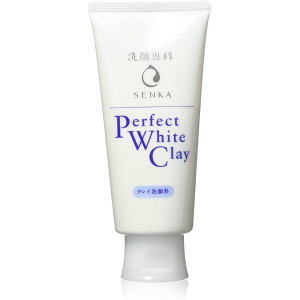Shiseido Senka Perfect White Clay putas sejas mazgāšanai ar balto mālu 120g
