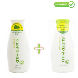  Shiseido Super Mild matu šampūns un kondicionieris ar augu aromātu 220ml