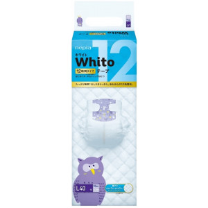 Autiņbiksītes Whito 12h L 9-14kg 40gab