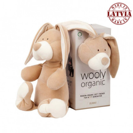 Wooly organic 00201 Lielā rotaļlieta zaķis