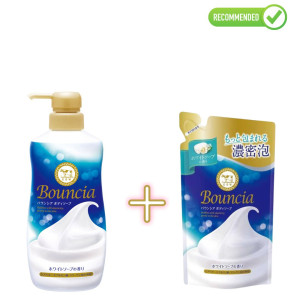 Cow Bouncia šķidrās ķermeņa ziepes 480ml + pildviela 360ml