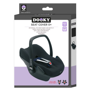 Dooky Black uni pārvalks autosēdeklim 0+