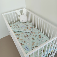 Bērnu gultas veļas komplekts 2-dalīgs, HAPPY FARM 100x140/40x60cm