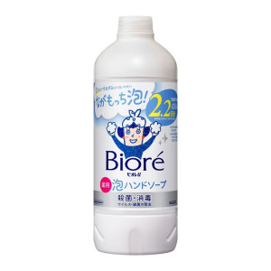 Biore U šķidrās roku ziepes-putas ar antibakteriālu efektu, ar vieglu citrusu aromātu, pildviela 430ml