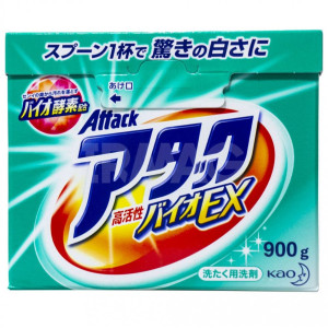 Kao Attack Bio EX Veļas mazgāšanas pulveris 900g
